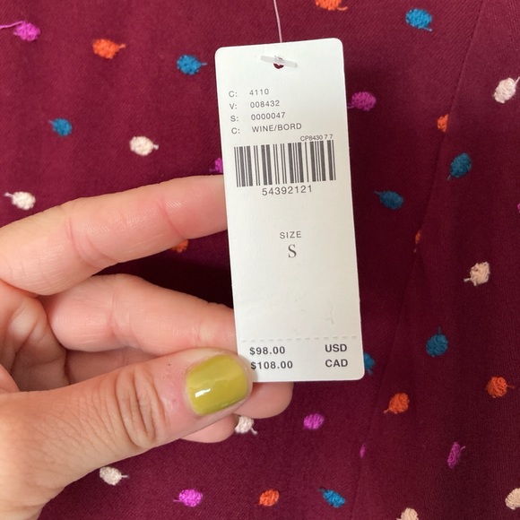 Anthropologie Maeve Dottie Embroidered Blouse Sz S - Picture 7 of 10